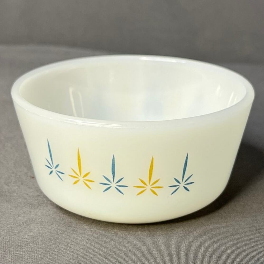 Vintage Fire King Atomic Star 6oz Custard Dishes Set of 4